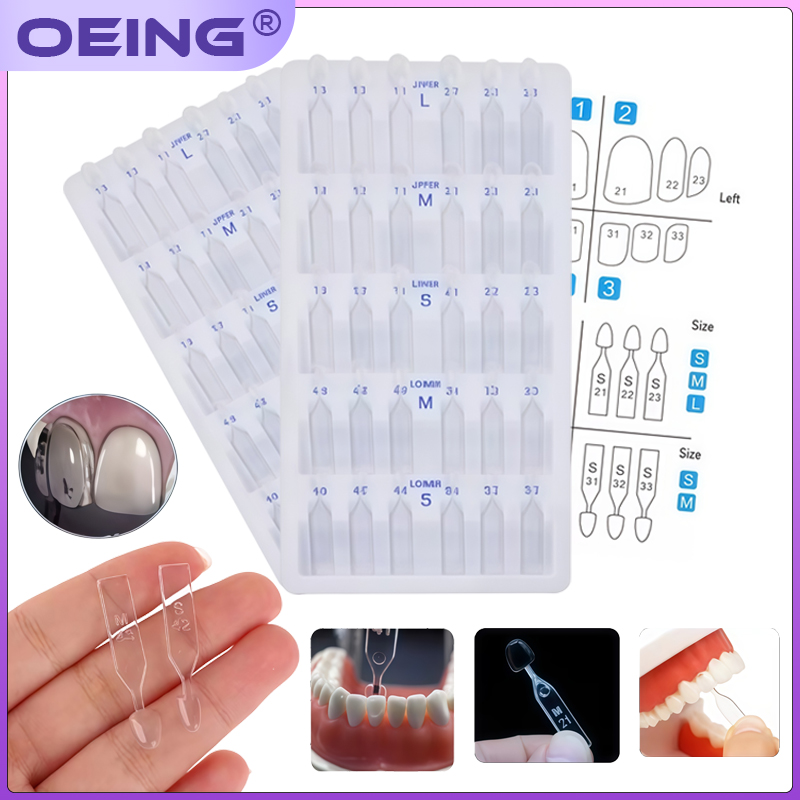 Teeth Whitening Moulds - 1 Set Dental-Veneer-Formen-Kit, Komposit-Harz-Form für Vorderzähne,