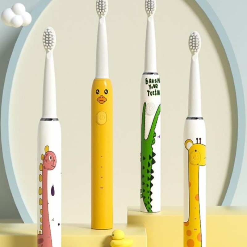 Teeth Whitening Kit - Elektrische Zahnbürste für Kinder, Schalltechnologie, weiche