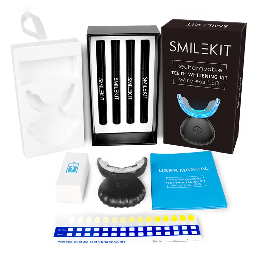 Teeth Whitening Near Me - Dental Zahnaufhellung Kit Mini 16 LED