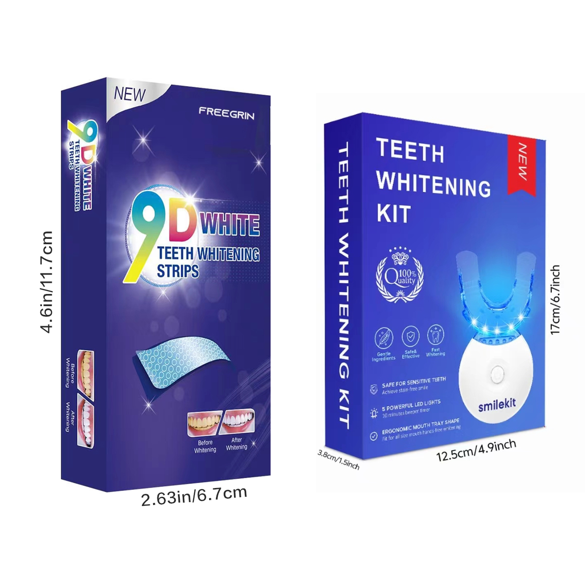 Zahnaufhellungs-Set – 5 x LED- – Teeth Whitening Kit Bewertung und Preis