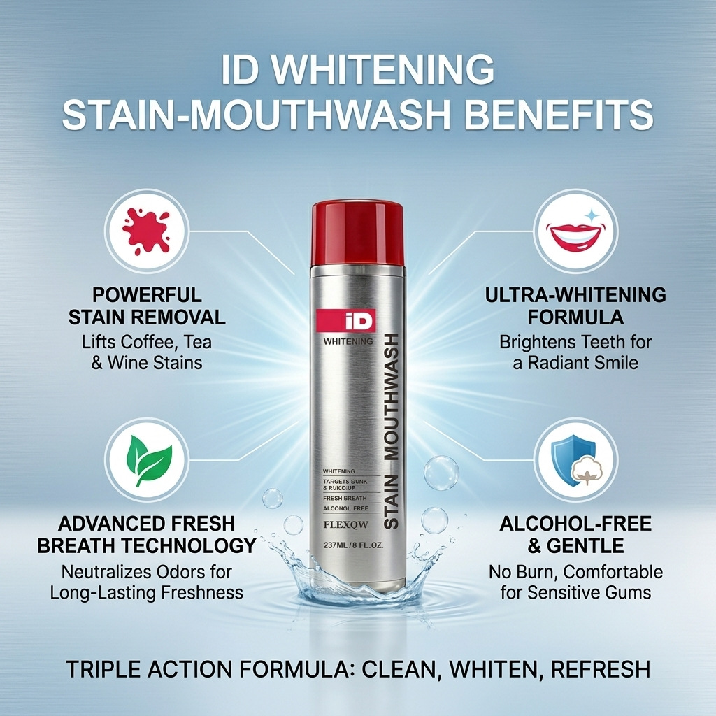 Hismile ID Whitening Stain Mun – Teeth Whitening Mouthwash Bewertung und Preis