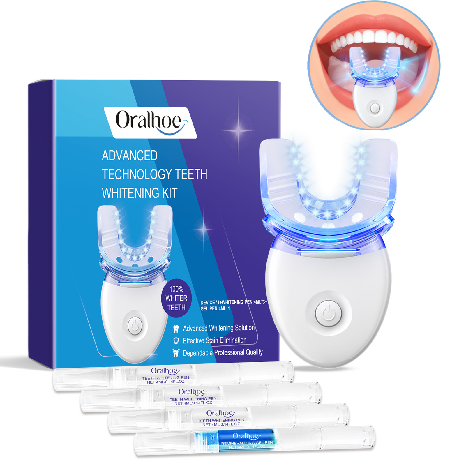 Professionelles LED-Lichtset z – Teeth Whitening Kit Bewertung und Preis